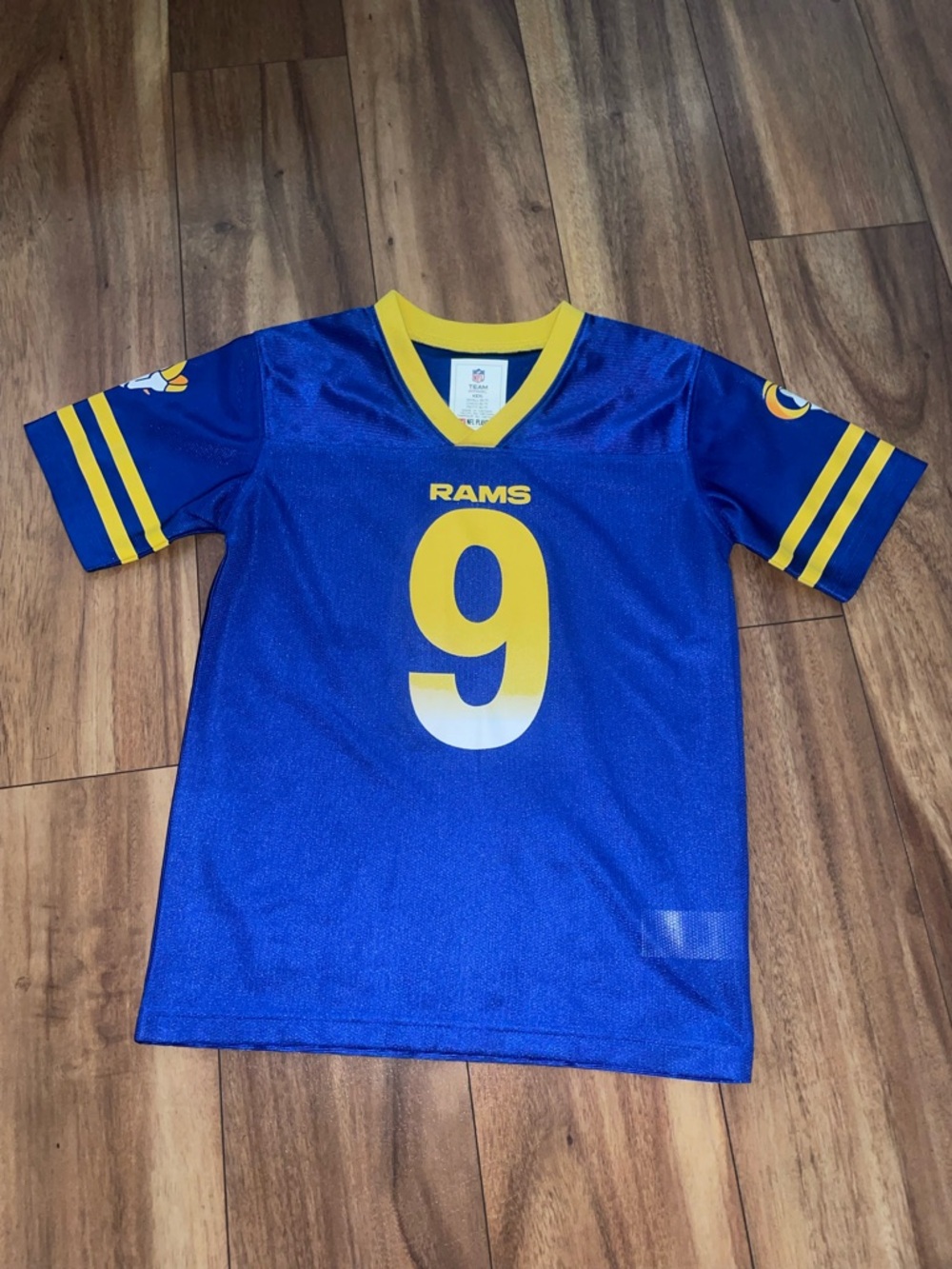NFL Rams Blue and Yellow Kids Jersey - #9